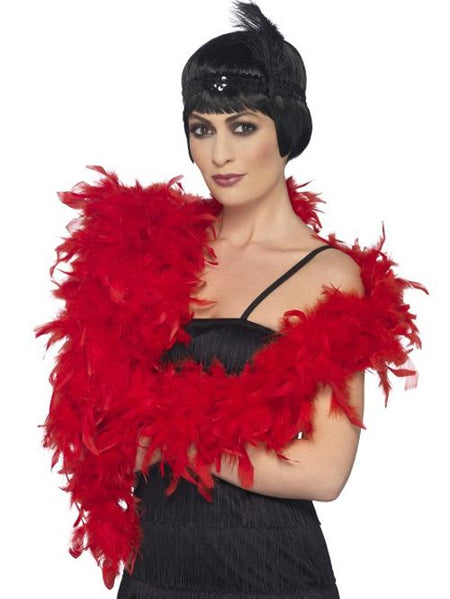 Red Feather Boa