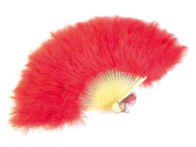 Red Feather Fan 12"