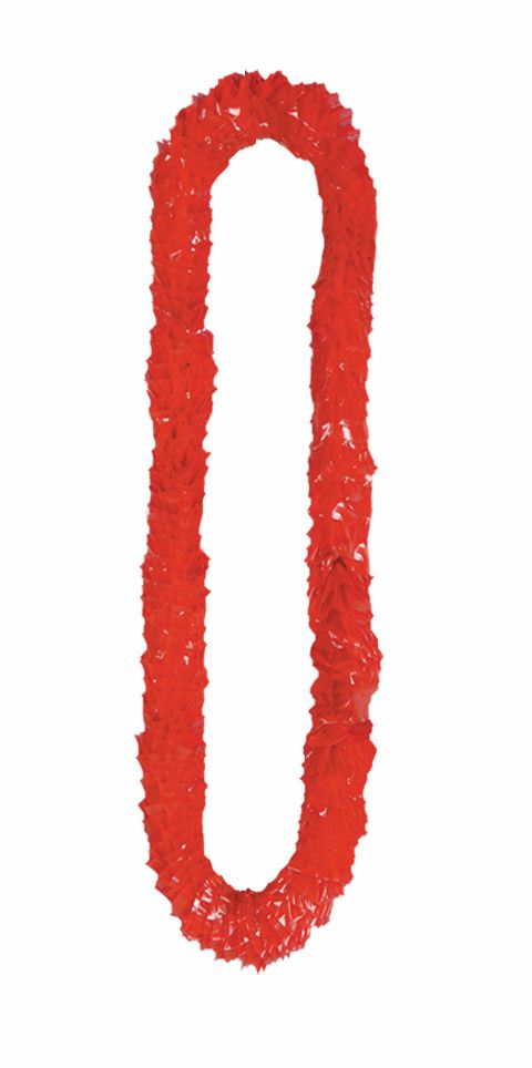 Red Hawaiian Lei- 36inch