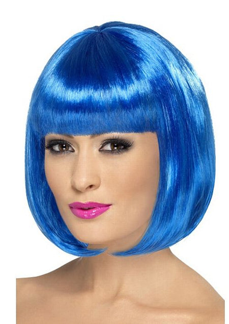 Blue Bob Wig