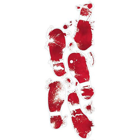 Bloody Footprints Floor Gore - 61cm - Sheet of 10