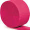 Hot Pink Crepe Paper Streamer - 25m