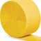Yellow Crepe Paper Streamer - 25m