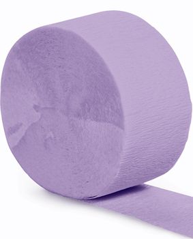 Lavender Crepe Paper Streamer - 25m