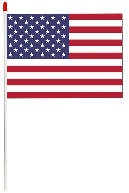 American PVC Hand Waving Flag - 28cm x 18cm