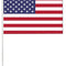 American PVC Hand Waving Flag - 28cm x 18cm