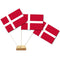 Denmark Paper Table Flags 15cm on 30cm Pole