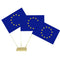 European Paper Table Flags 15cm on 30cm Pole