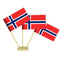 Norway Paper Table Flags 15cm on 30cm Pole