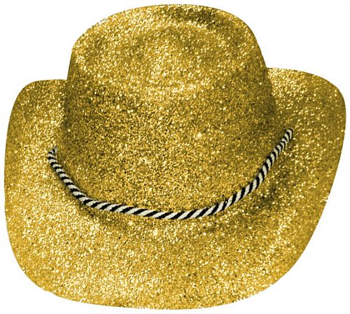 Gold Glitter Cowboy Hat