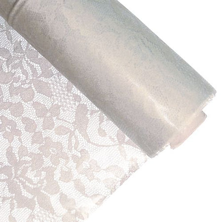 White Lace Table Roll - 30.5m x 1m