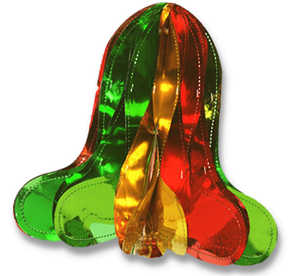 Multicolour Shimmer Bell - 12"