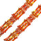 Red, Gold & Orange Metallic Foil Garland - 2.75m
