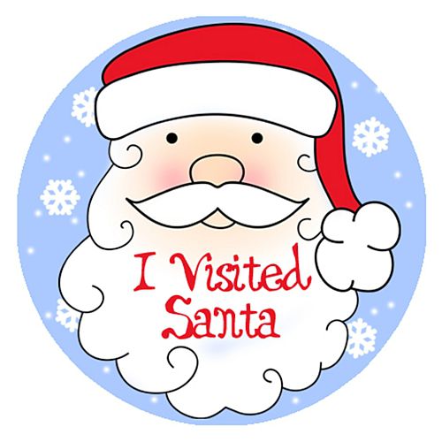 I Visited Santa Stickers - Sheet of 35