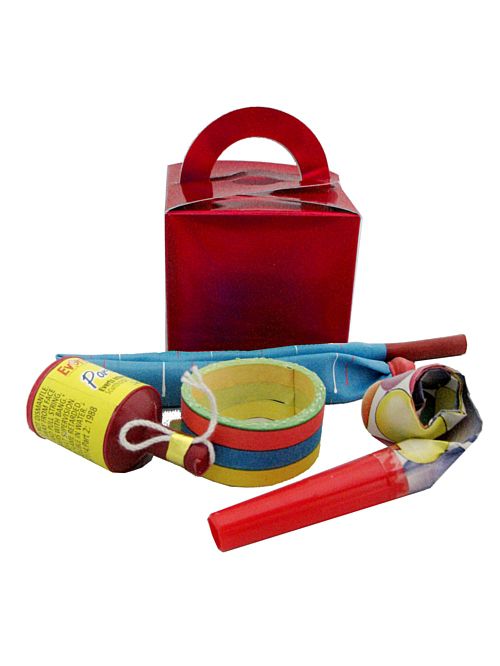 Red Novelties Box with Content – Party Packs
