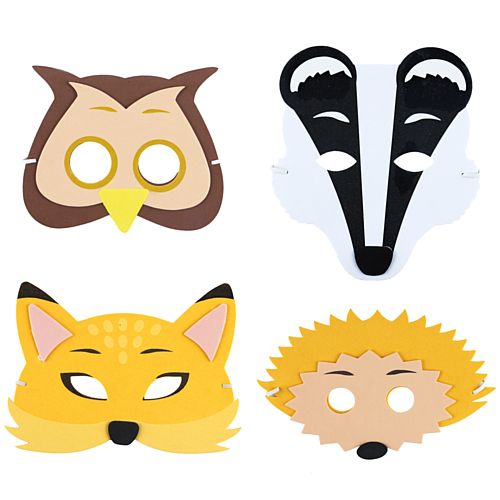 Children's Woodland Animal Foam Masks - Assorted - Each