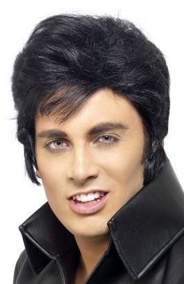 Black Short Elvis Wig