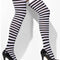 Black & White Striped Stockings