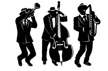 Jazz Trio Silhouettes 18"