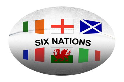Rugby Ball with Flags Cutout (A3)