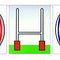 Rugby Ball & Post Flag Interior Bunting - 2.4m