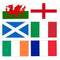 6 Nations Rugby Cloth Flag Pack - 5ft x 3ft - 6 Flags