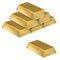 Plastic Gold Bars - 17.8cm - Pack of 6