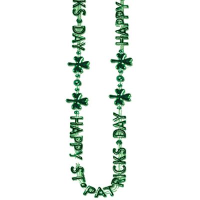 Happy St Patrick's  Beads - 36"