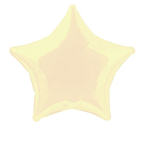 Ivory Star Foil Balloon - 19"