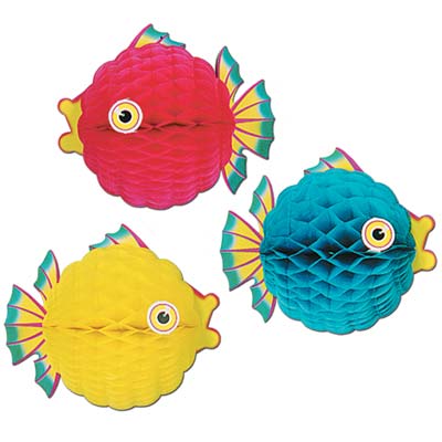 Honeycomb Bubble Fish - 30.5cm - Assorted Colours
