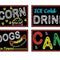 Neon Food Sign Cutouts 21