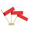 Polish Paper Table Flags 15cm on 30cm Pole