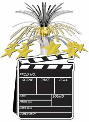 Movie Set Clapboard Centrepiece 15"