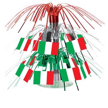 Italian Flag Cascade Centrepiece 7.5"