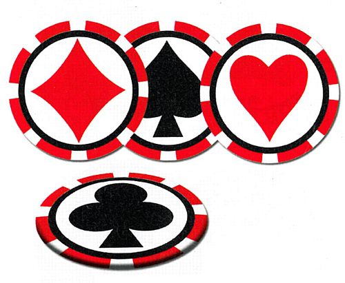 Casino Coasters - Pack of 8 - 3.5"