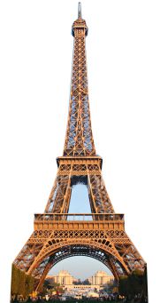 Eiffel Tower Lifelike Cardboard Cutout - 1.89m
