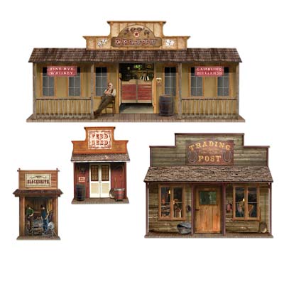 Wild West Town Props (Pack of 4) 24" - 65"