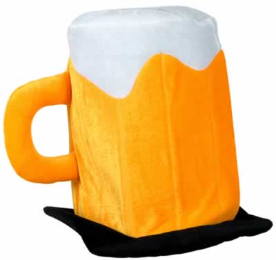 Plush Beer Mug Hat