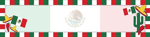 Mexican Themed Banner - 120cm x 29.7cm
