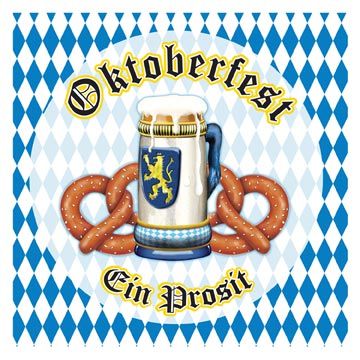 Oktoberfest Napkins - 2ply - Pack of 16