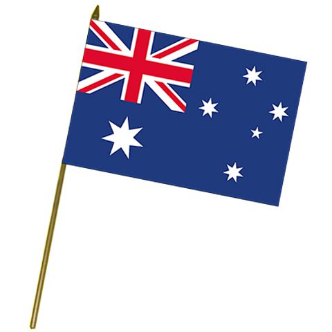 Australian Cloth Hand Flag 18"