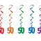 50th Number Whirls - Pack of 5
