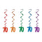 70th Number Whirls - Pack of 5