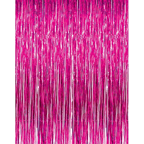 Pink Shimmer Curtain - Flame Retardant - 2.4m