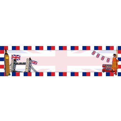 Patriotic Themed Banner - 120cm x 29.7cm