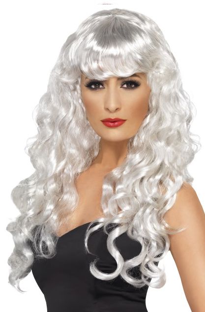 Curly Siren Wig - White