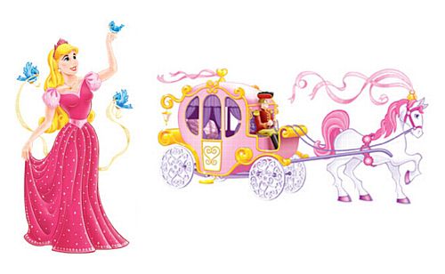 Princess & Carriage Props - 64" & 64.5" - (Pack of 2)