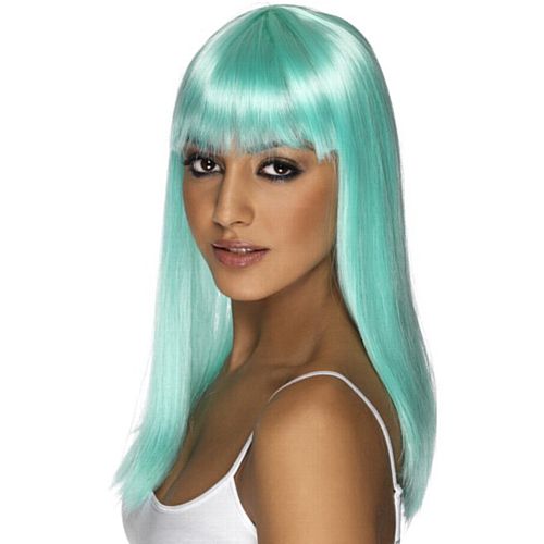 Neon Blue Glamourama Wig