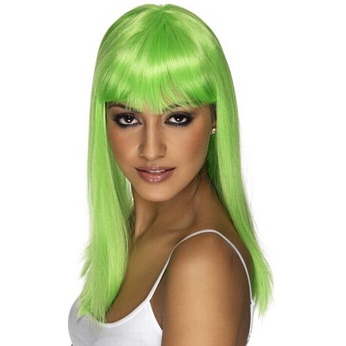 Neon Green Glamourama Wig