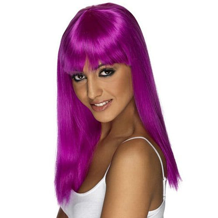 Neon Purple Glamourama Wig